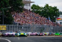 DTM, 7. + 8. Rennen Norisring 2026 #7 Aston Martin Vantage AMR GT3 EVO, Comtoyou Racing: Nicki Thiim, #64 Ford Mustang GT3, HRT Ford Racing: Finn Wiebelhaus -Foto by Gruppe C Photography