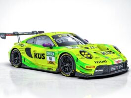 Fans der DTM 2025 dürfen sich wieder auf das ikonische Grello-Design freuen (Foto: Manthey)