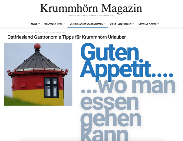 Krummhörn Magazin Informationen für Feriengäste und Ostfriesland Urlauber